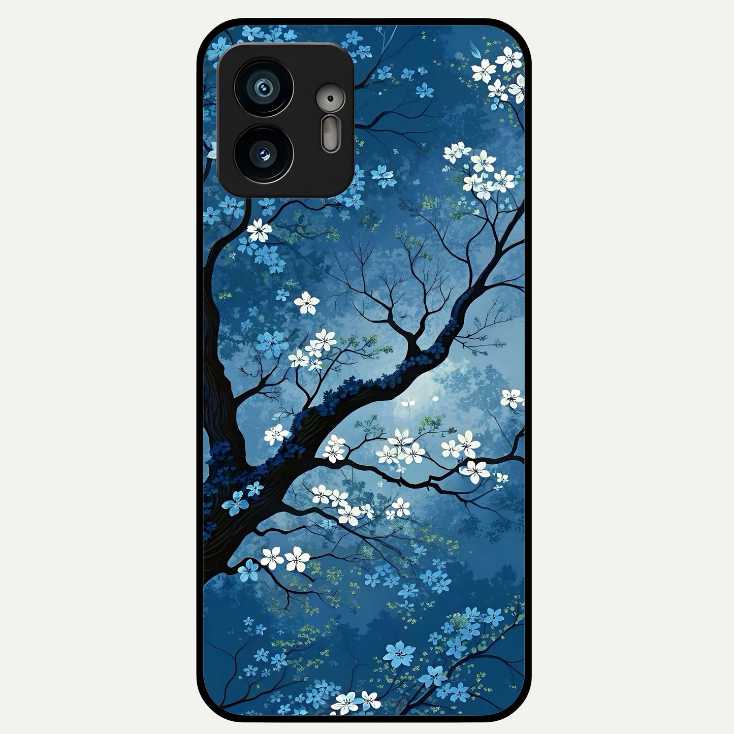  Blue Tree Serenity Glass Case For Nothing Phone 2 back cover – full design glossy printed glass finish