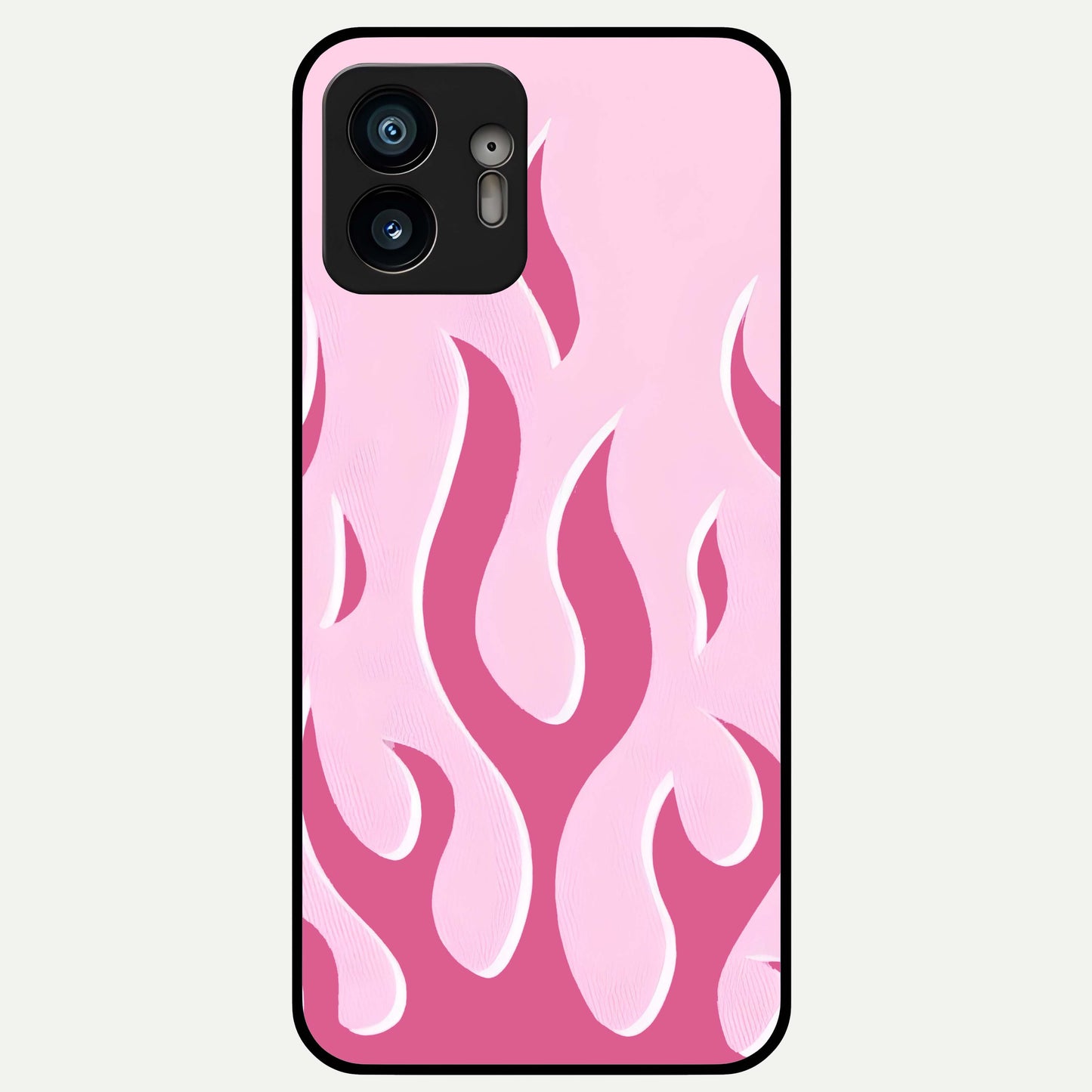  Blush Flame Energy Glass Case For Nothing Phone 2 back cover – full design glossy printed glass finish