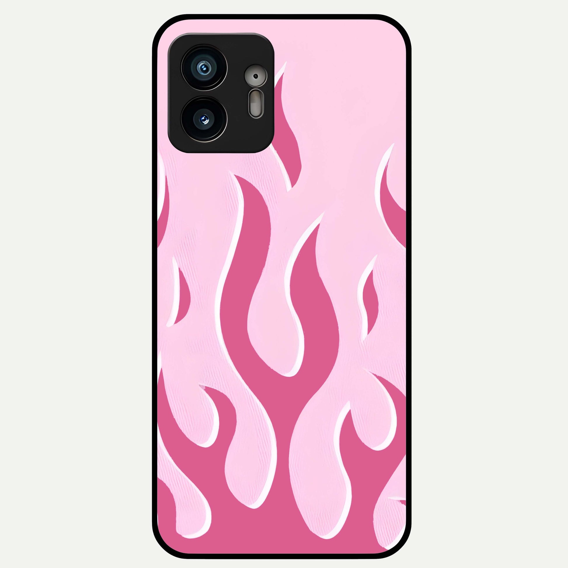  Blush Flame Energy Glass Case For Nothing Phone 2 back cover – full design glossy printed glass finish