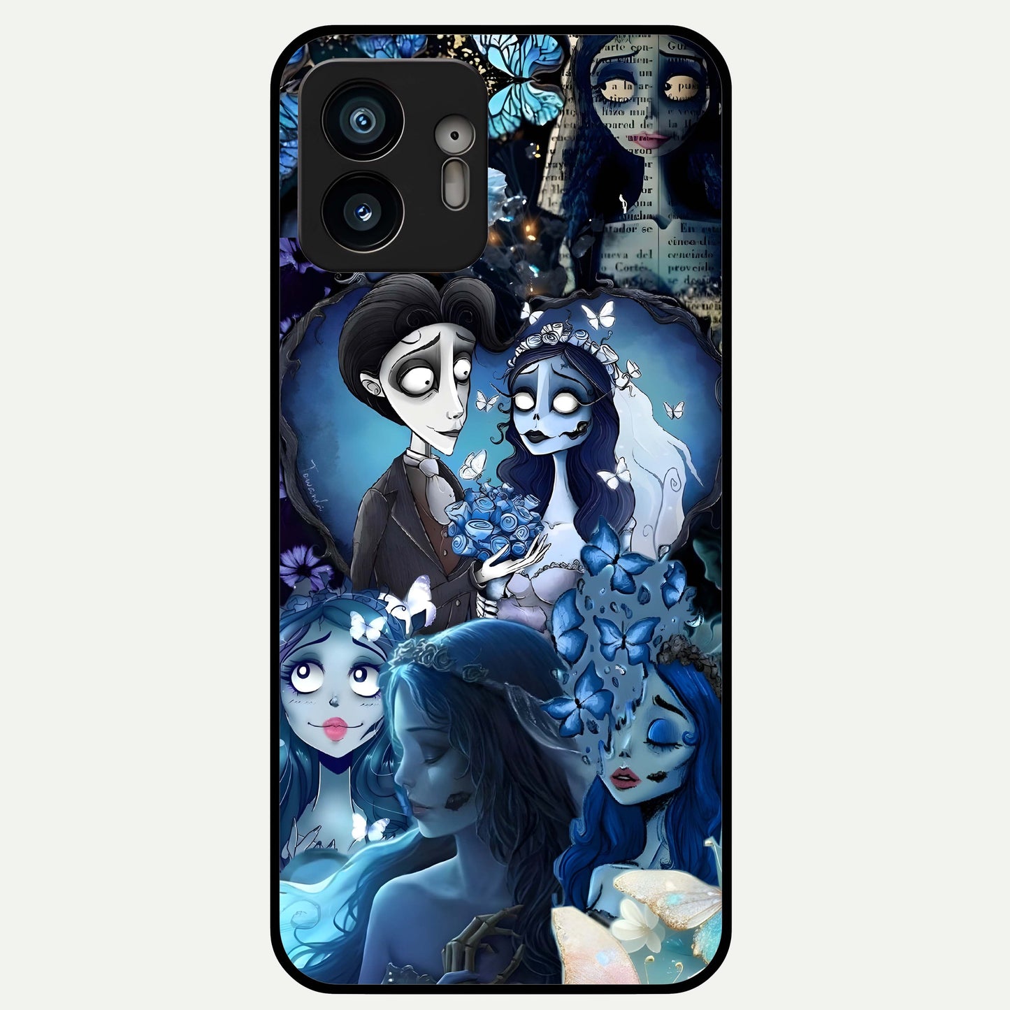  Butterfly Ghost Soul Glass Case For Nothing Phone 2 back cover – full design glossy printed glass finish