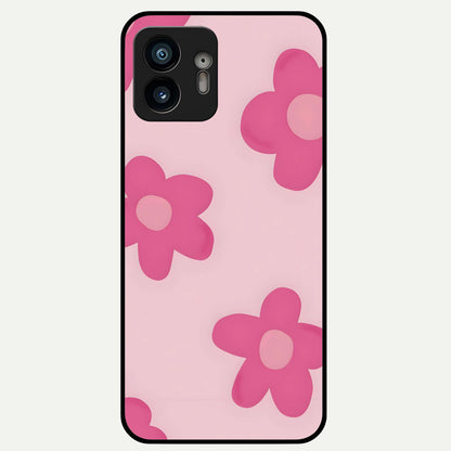  Candy Bloom Dreams Glass Case For Nothing Phone 2 back cover – full design glossy printed glass finish