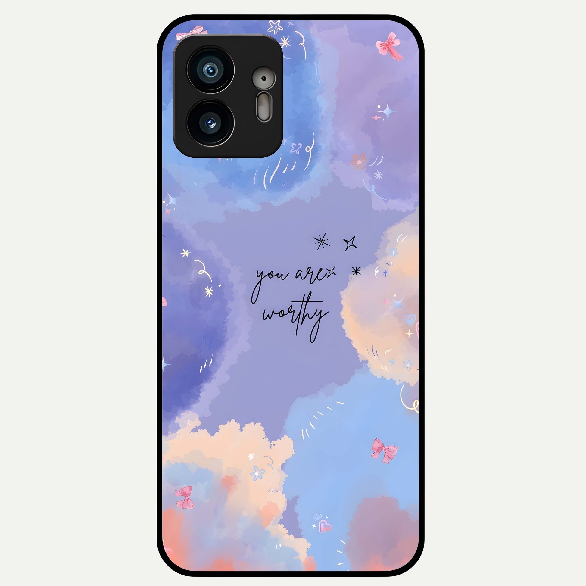  Celestial Cloud Magic Glass Case For Nothing Phone 2 back cover – full design glossy printed glass finish