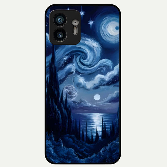  Celestial Dream Van Gogh Glass Case For Nothing Phone 2 back cover – full design glossy printed glass finish