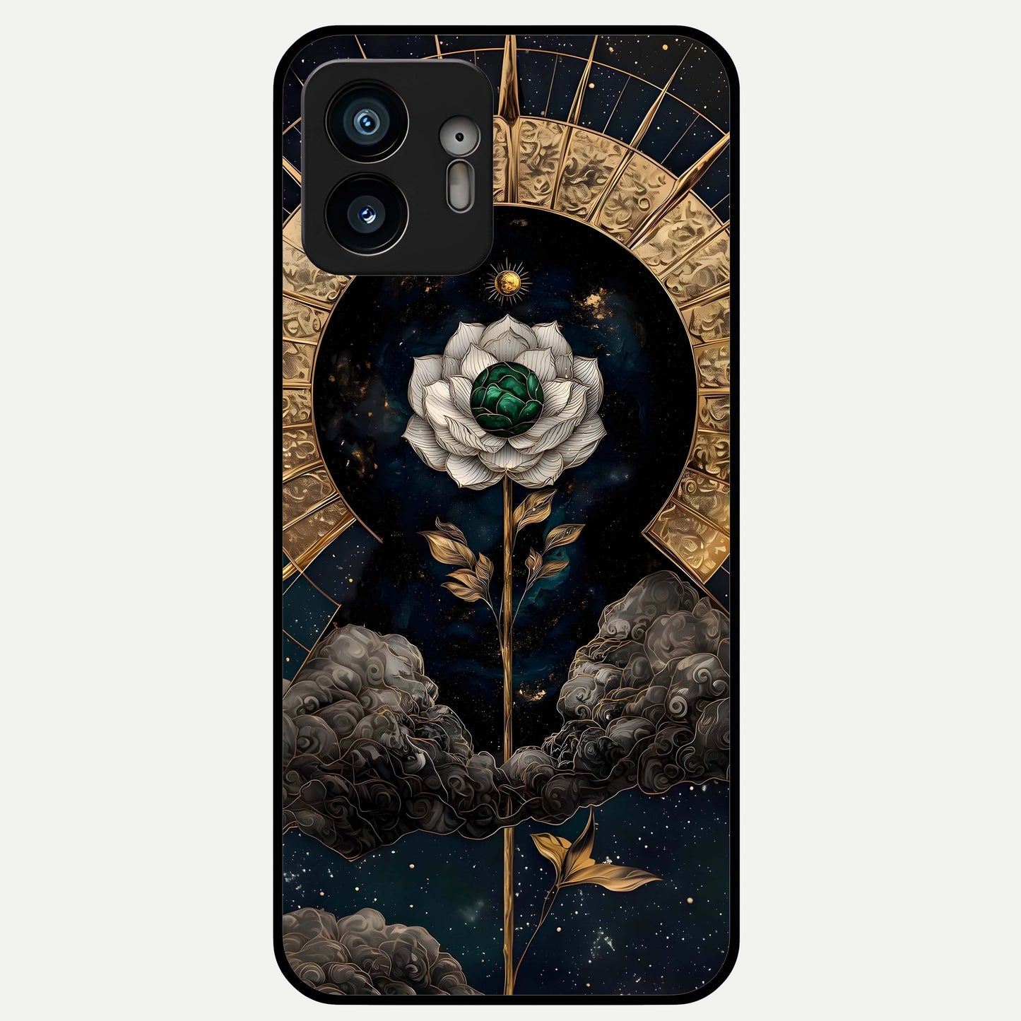  Celestial Lotus Morang Glass Case For Nothing Phone 2 back cover – full design glossy printed glass finish
