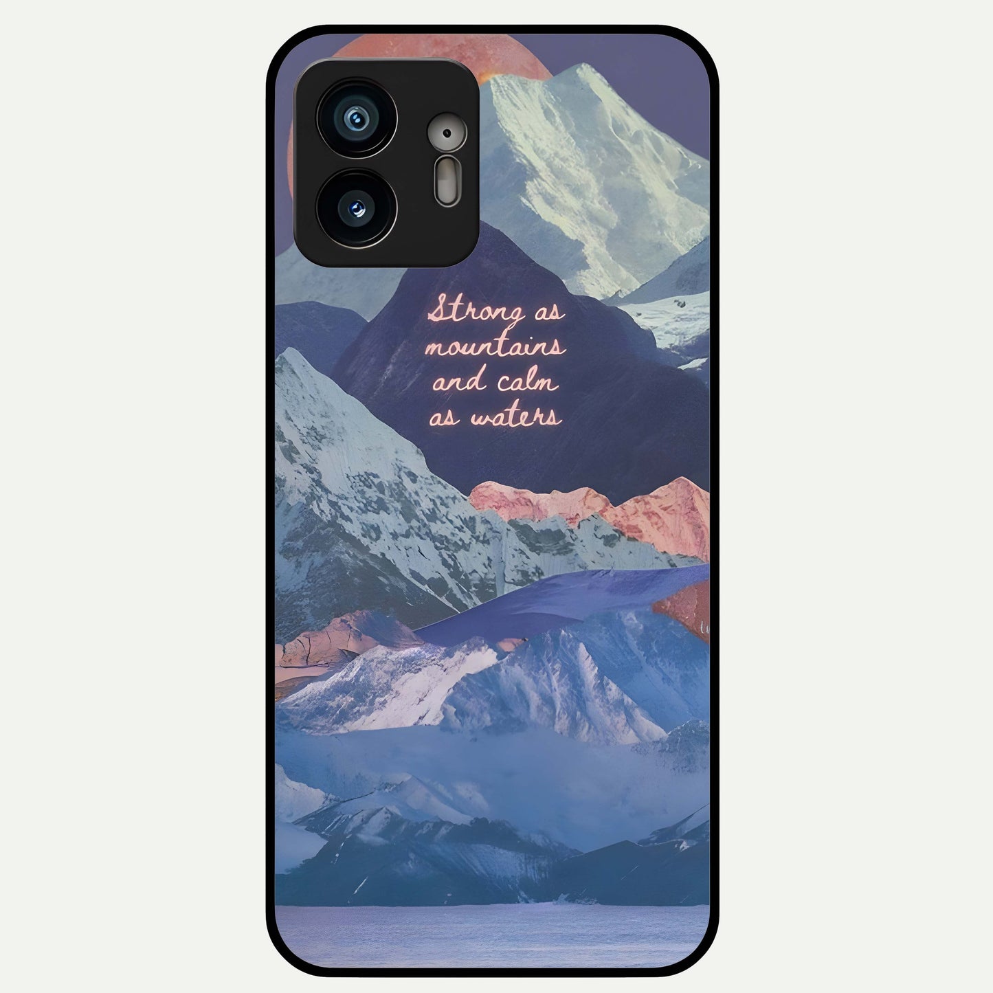 Celestial Mountain Calm Glass Case For Nothing Phone 2 back cover – full design glossy printed glass finish