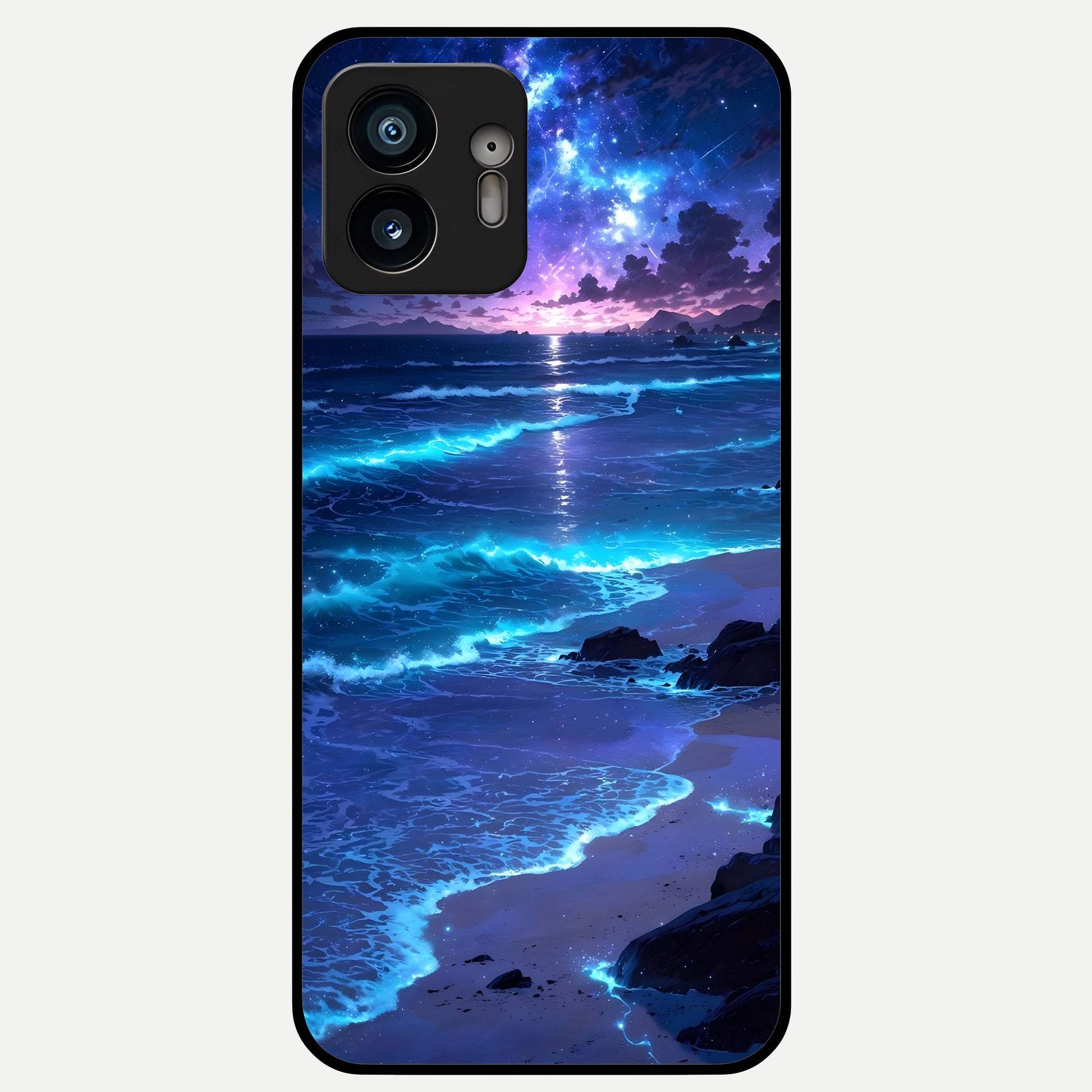  Classic Damn Look Glass Case For Nothing Phone 2 back cover – full design glossy printed glass finish