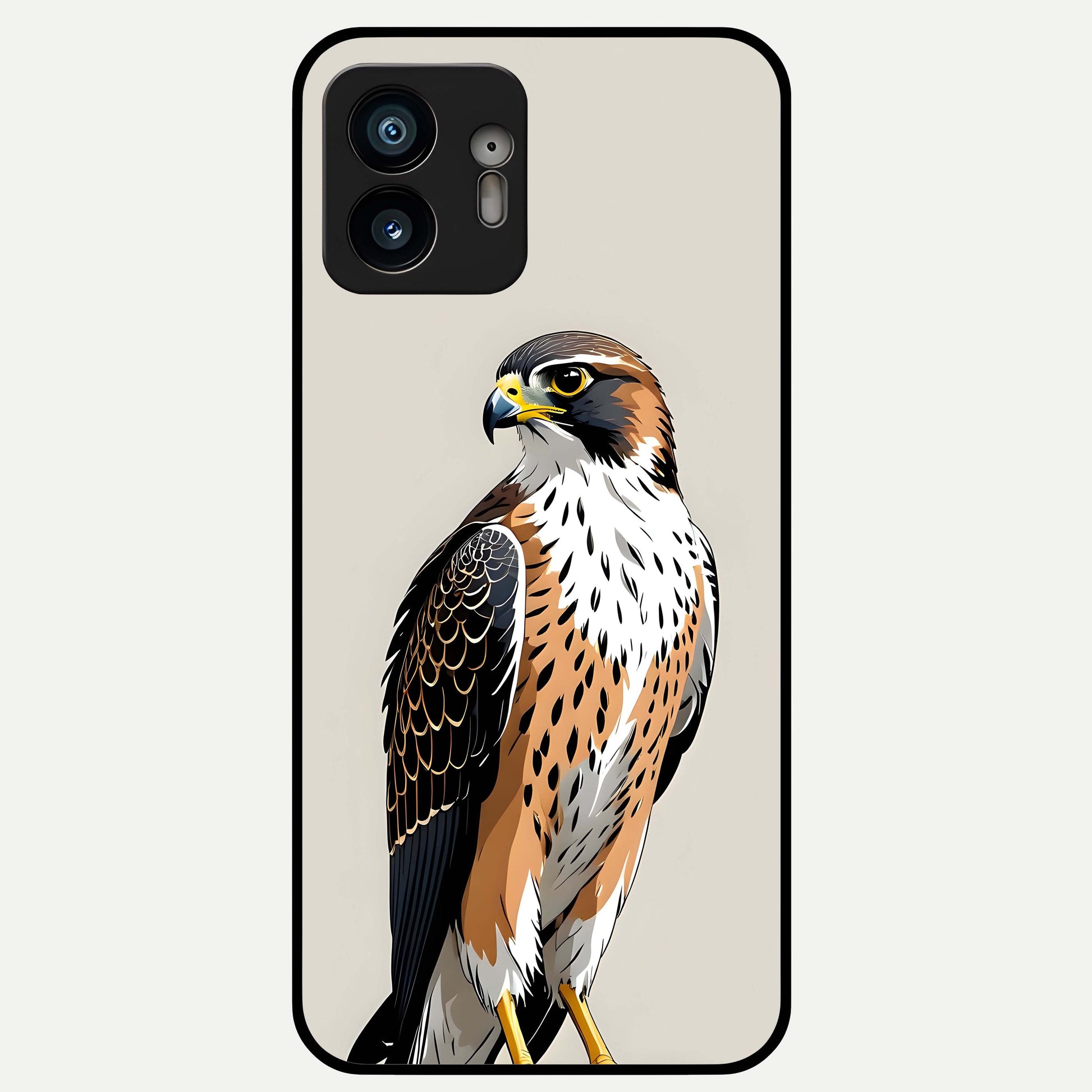  Clever Eagle Glass Case For Nothing Phone 2 back cover – full design glossy printed glass finish