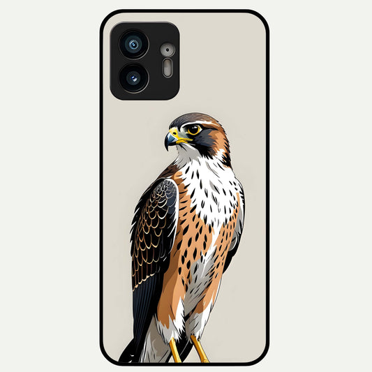  Clever Eagle Glass Case For Nothing Phone 2 back cover – full design glossy printed glass finish
