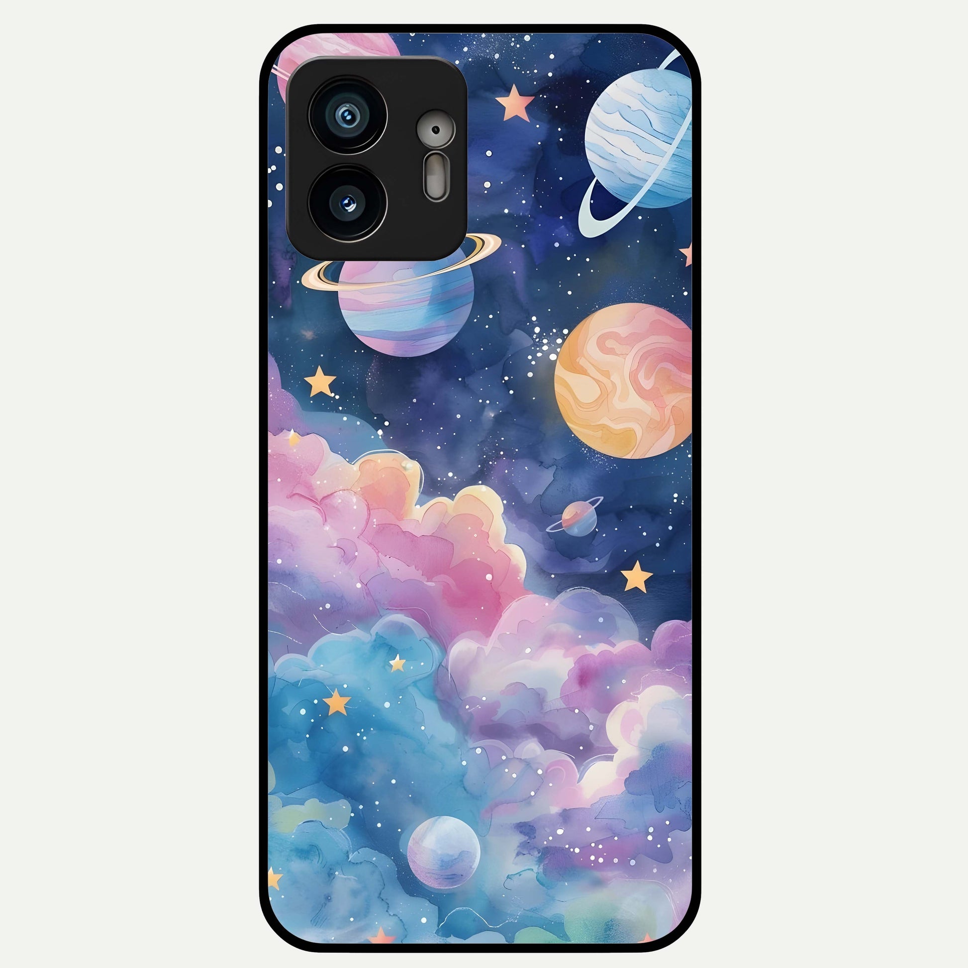  Cosmic Planet Dreams Glass Case For Nothing Phone 2 back cover – full design glossy printed glass finish