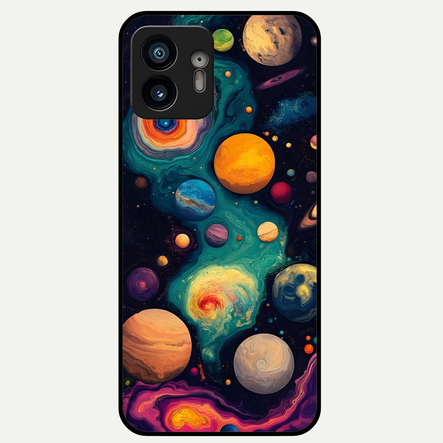  Cosmic Planet Journey Glass Case For Nothing Phone 2 back cover – full design glossy printed glass finish