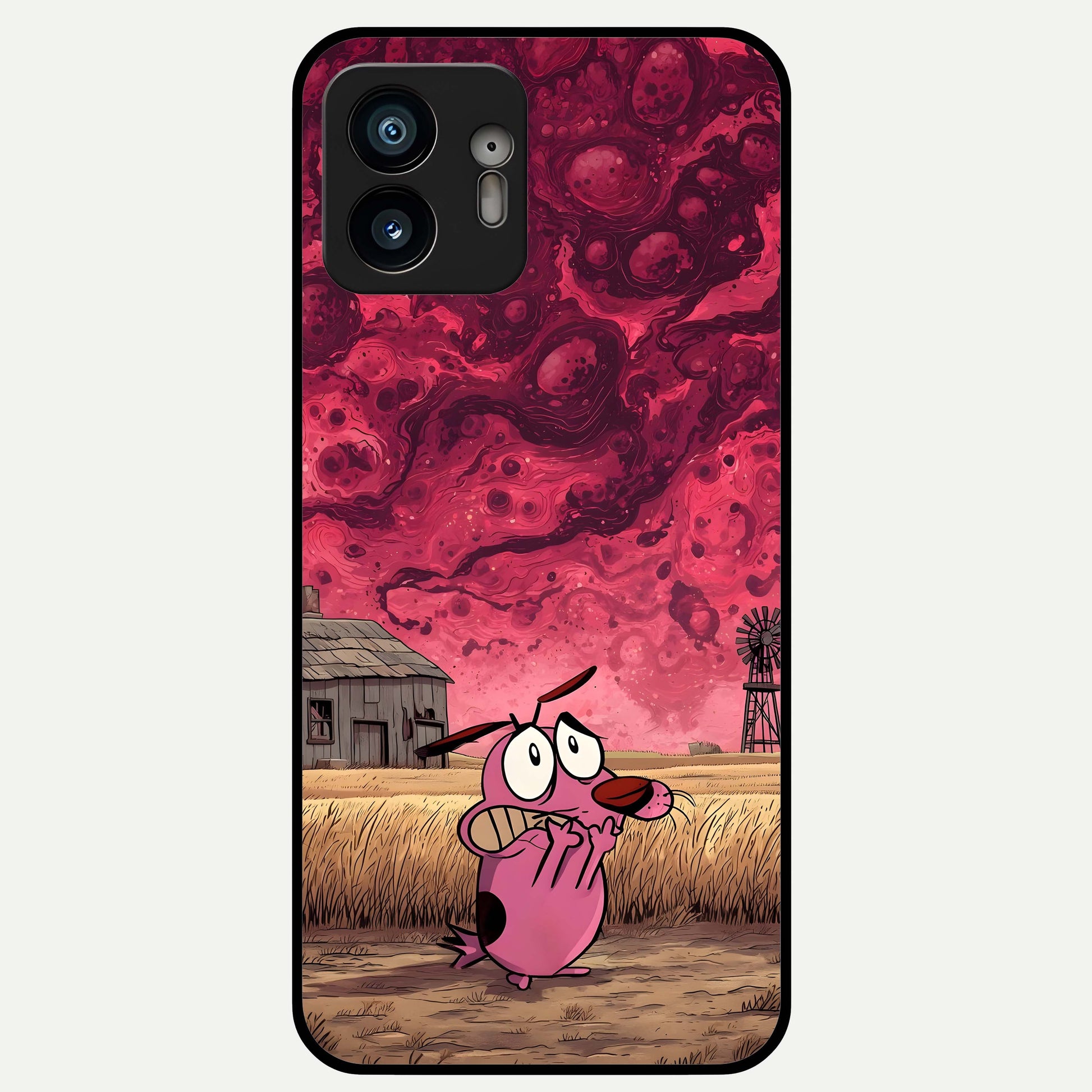  Courage Under Sky Glass Case For Nothing Phone 2 back cover – full design glossy printed glass finish