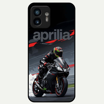  Dark Aprilla Glass Case For Nothing Phone 2 back cover – full design glossy printed glass finish