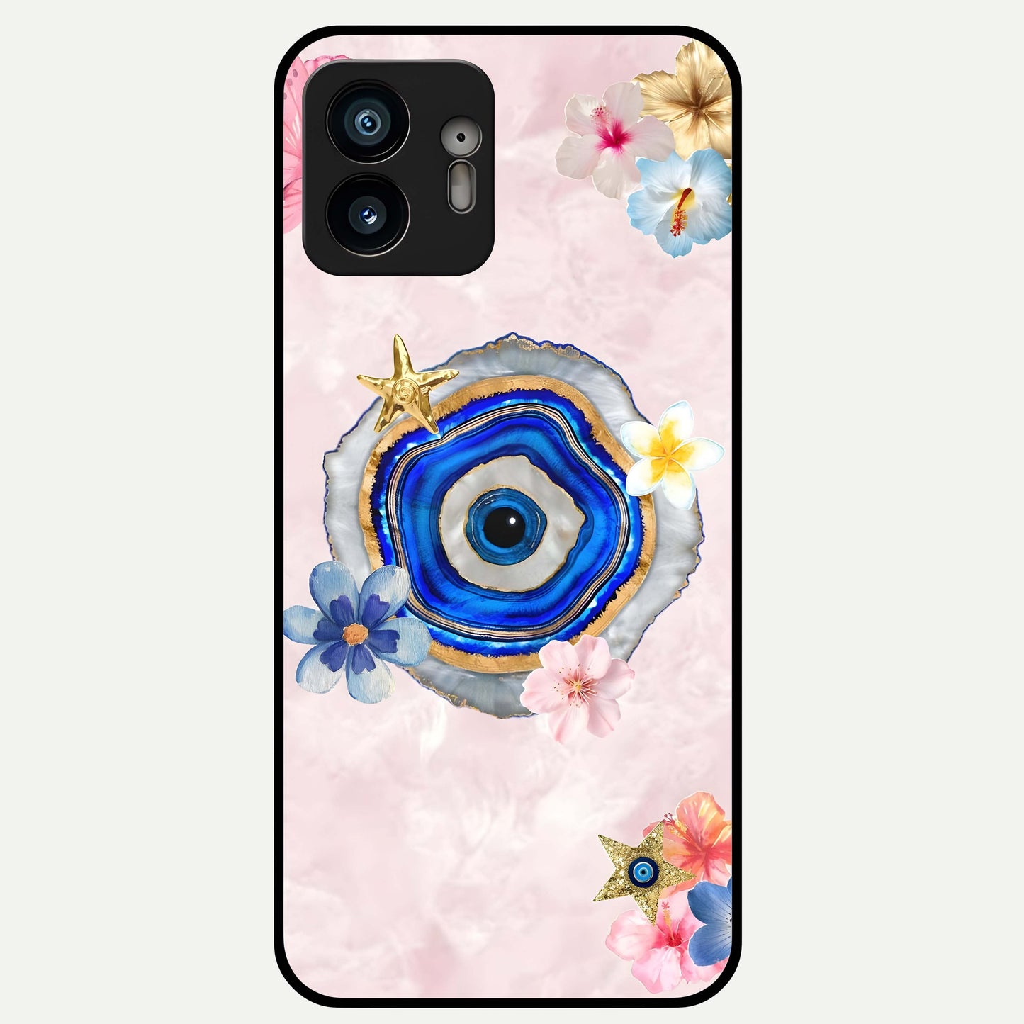  Divine Aura Bloom Glass Case For Nothing Phone 2 back cover – full design glossy printed glass finish