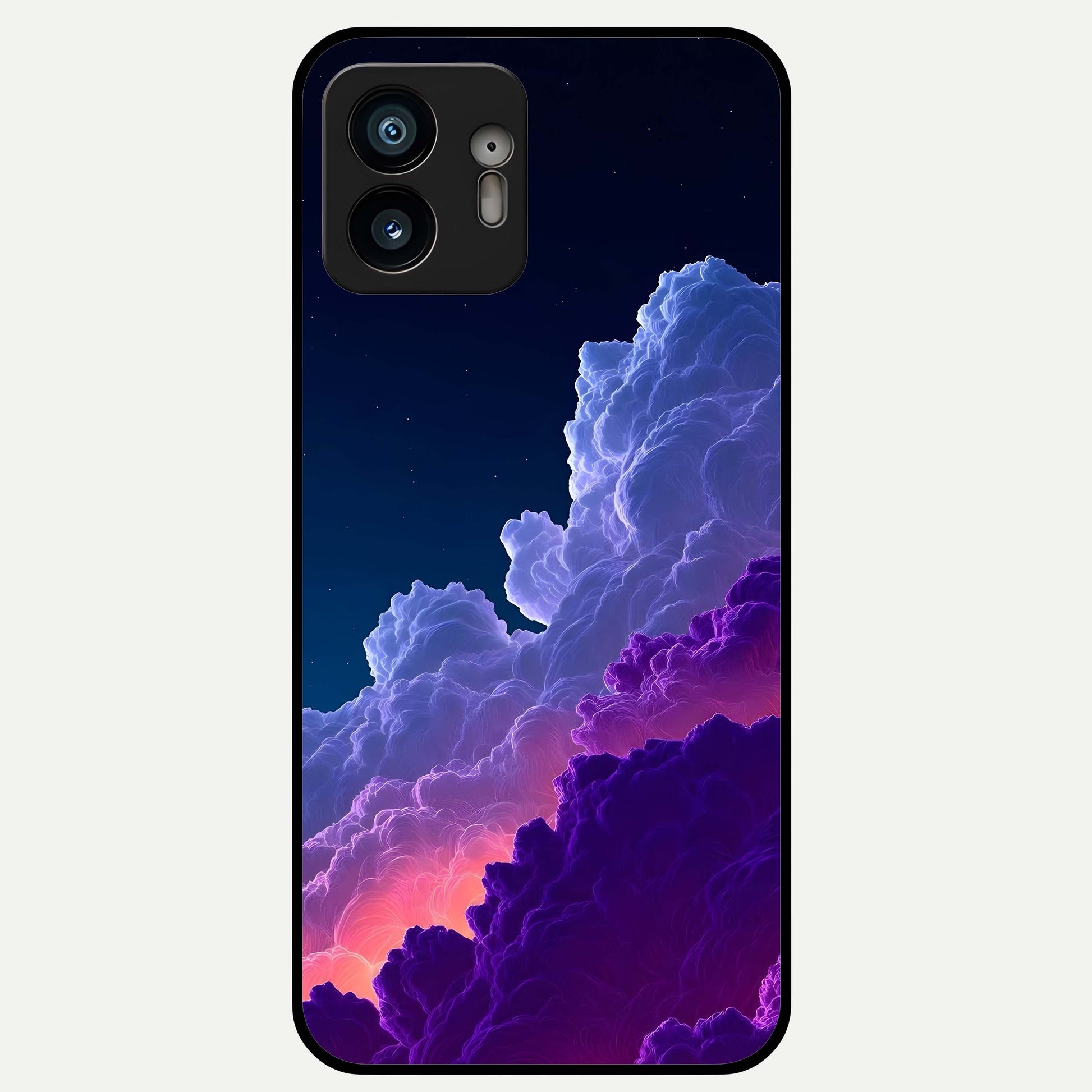  Dreamy Cloud Skies Glass Case For Nothing Phone 2 back cover – full design glossy printed glass finish