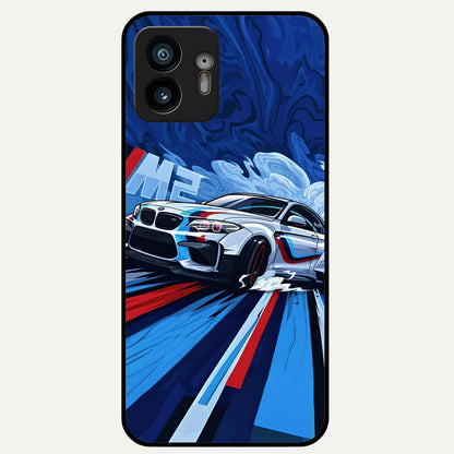  Drift Power Rush Glass Case For Nothing Phone 2 back cover – full design glossy printed glass finish