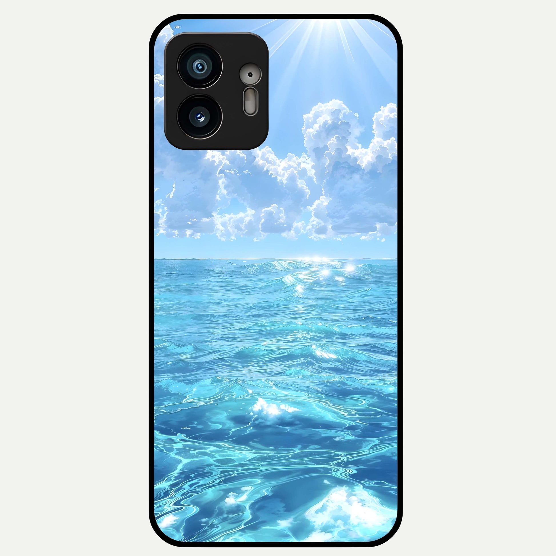  Endless Ocean Horizon Glass Case For Nothing Phone 2 back cover – full design glossy printed glass finish