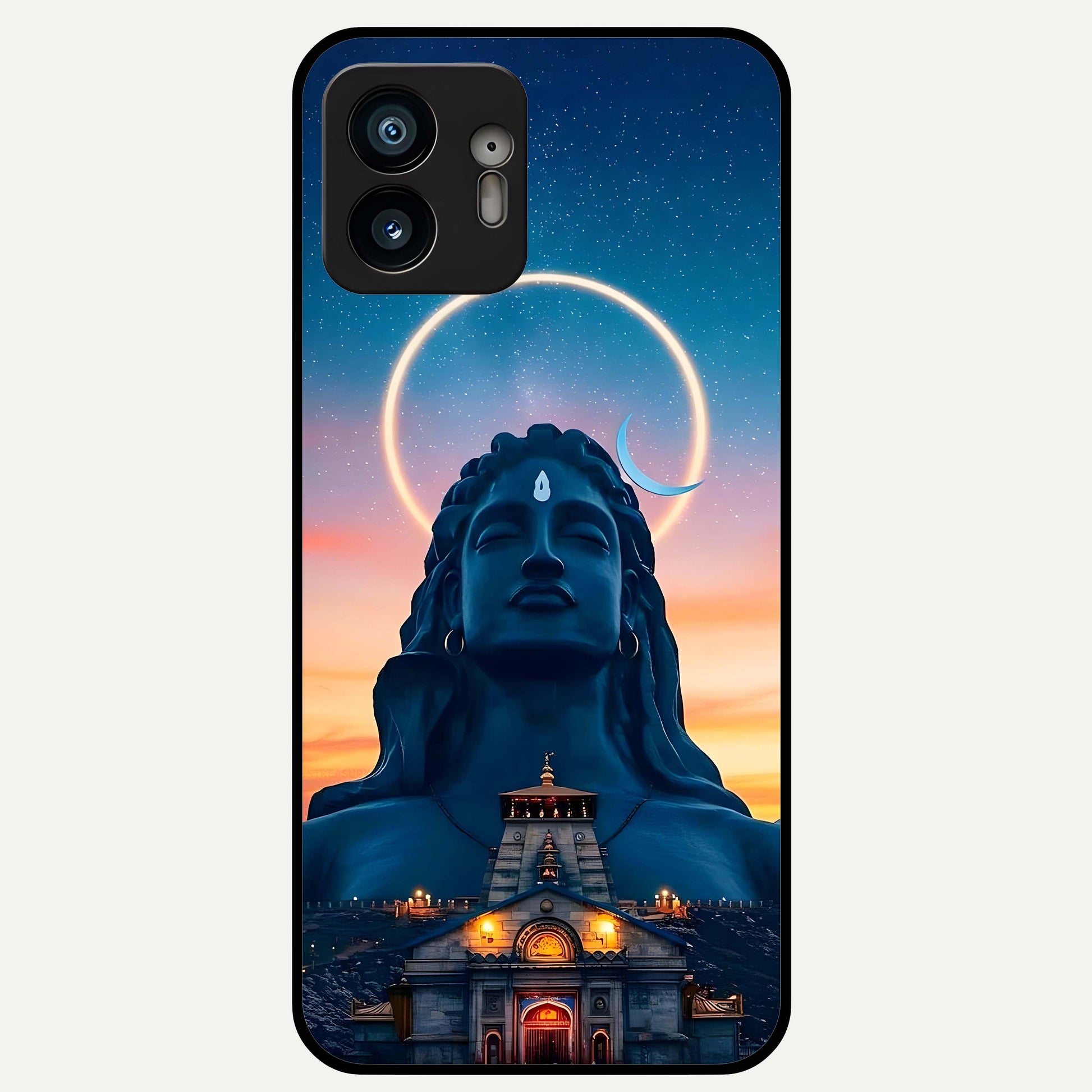  Eternal Shiva Aura Glass Case For Nothing Phone 2 back cover – full design glossy printed glass finish