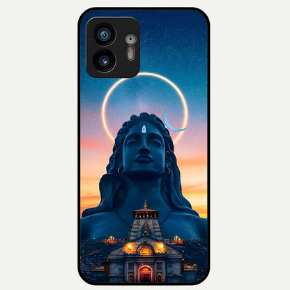  Eternal Shiva Aura Glass Case For Nothing Phone 2 back cover – full design glossy printed glass finish
