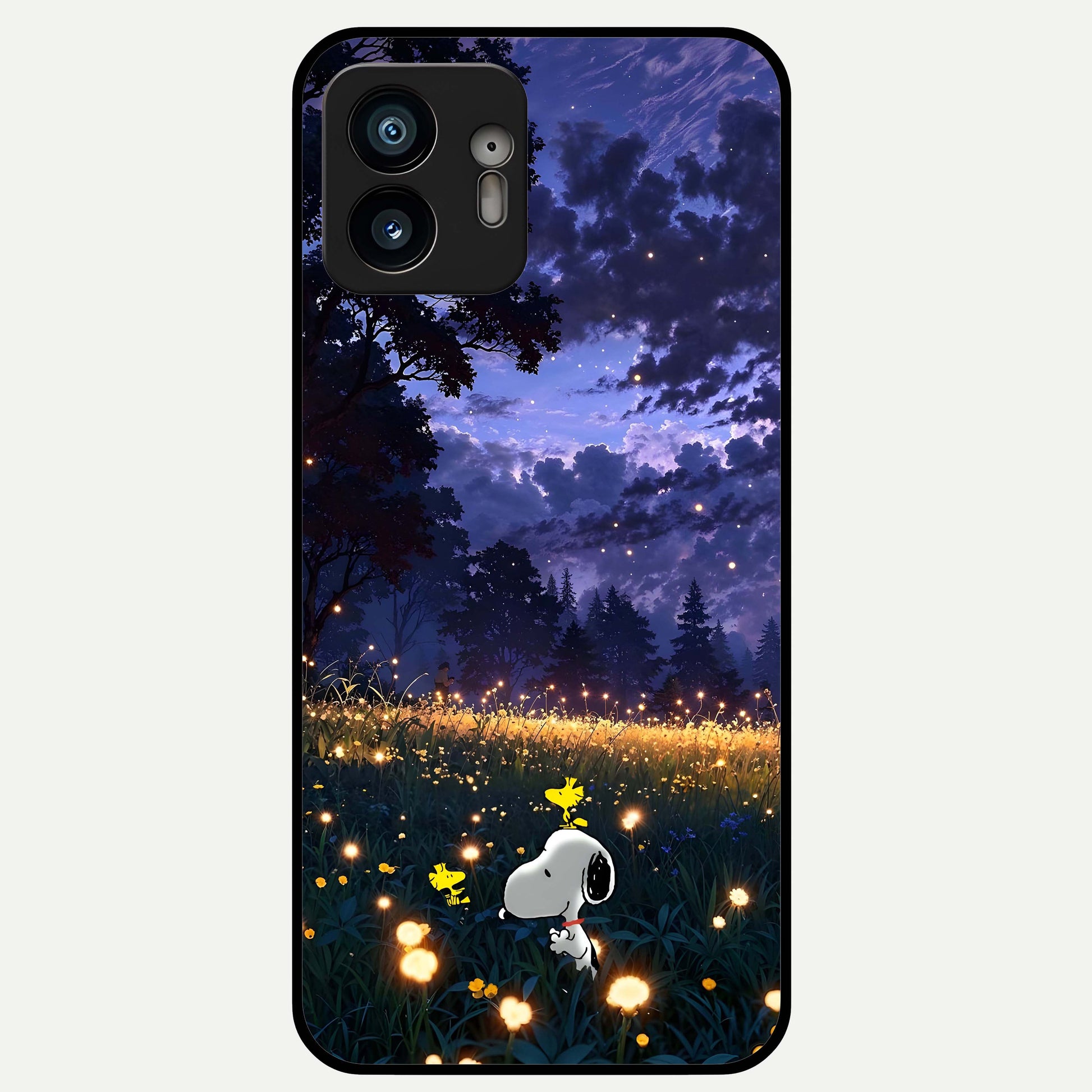  Firefly Meadow Magic Glass Case For Nothing Phone 2 back cover – full design glossy printed glass finish