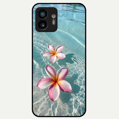 Floating Bloom Bliss Glass Case For Nothing Phone 2 back cover – full design glossy printed glass finish