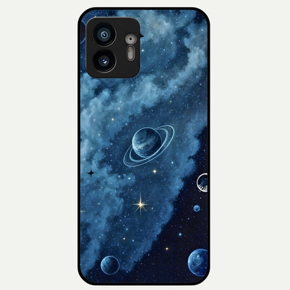  Galaxy Dream Space Glass Case For Nothing Phone 2 back cover – full design glossy printed glass finish