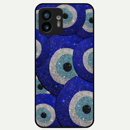  Galaxy Eye Flow Glass Case For Nothing Phone 2 back cover – full design glossy printed glass finish
