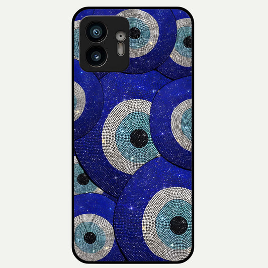  Galaxy Eye Flow Glass Case For Nothing Phone 2 back cover – full design glossy printed glass finish