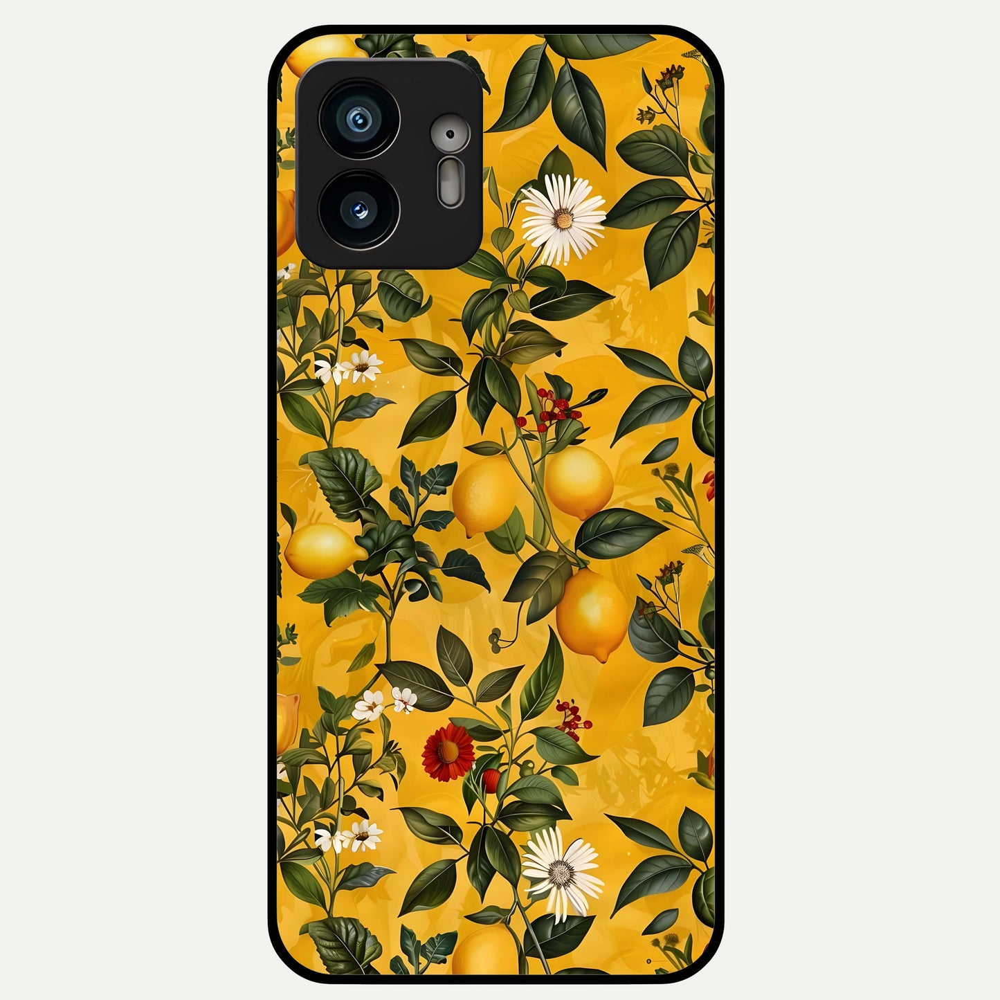  Golden Lemon Field Glass Case For Nothing Phone 2 back cover – full design glossy printed glass finish