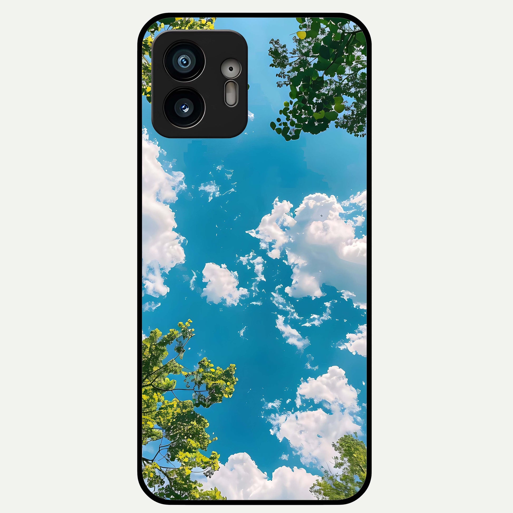 Green Mandala Pattern Glass Case For Nothing Phone 2 back cover – full design glossy printed glass finish