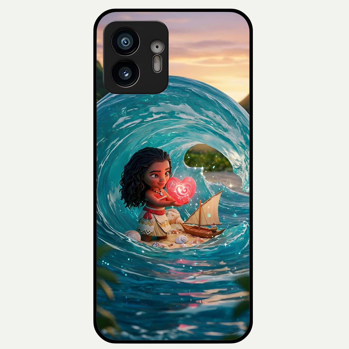  Heart of Ocean Glass Case For Nothing Phone 2 back cover – full design glossy printed glass finish