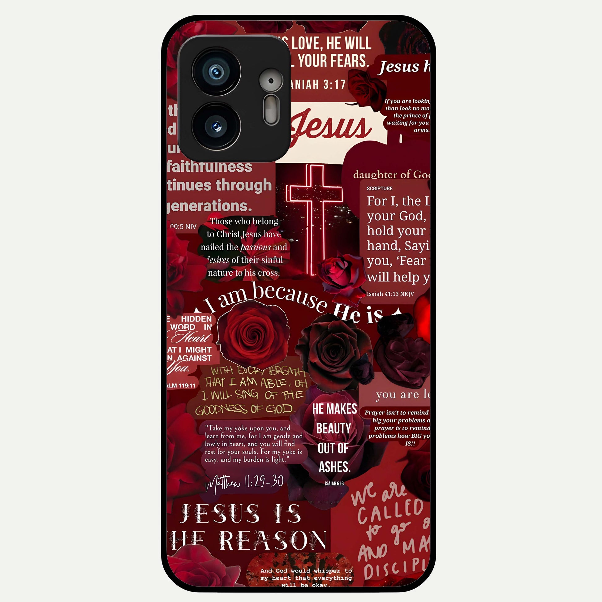  Jesus Love Heals Glass Case For Nothing Phone 2 back cover – full design glossy printed glass finish
