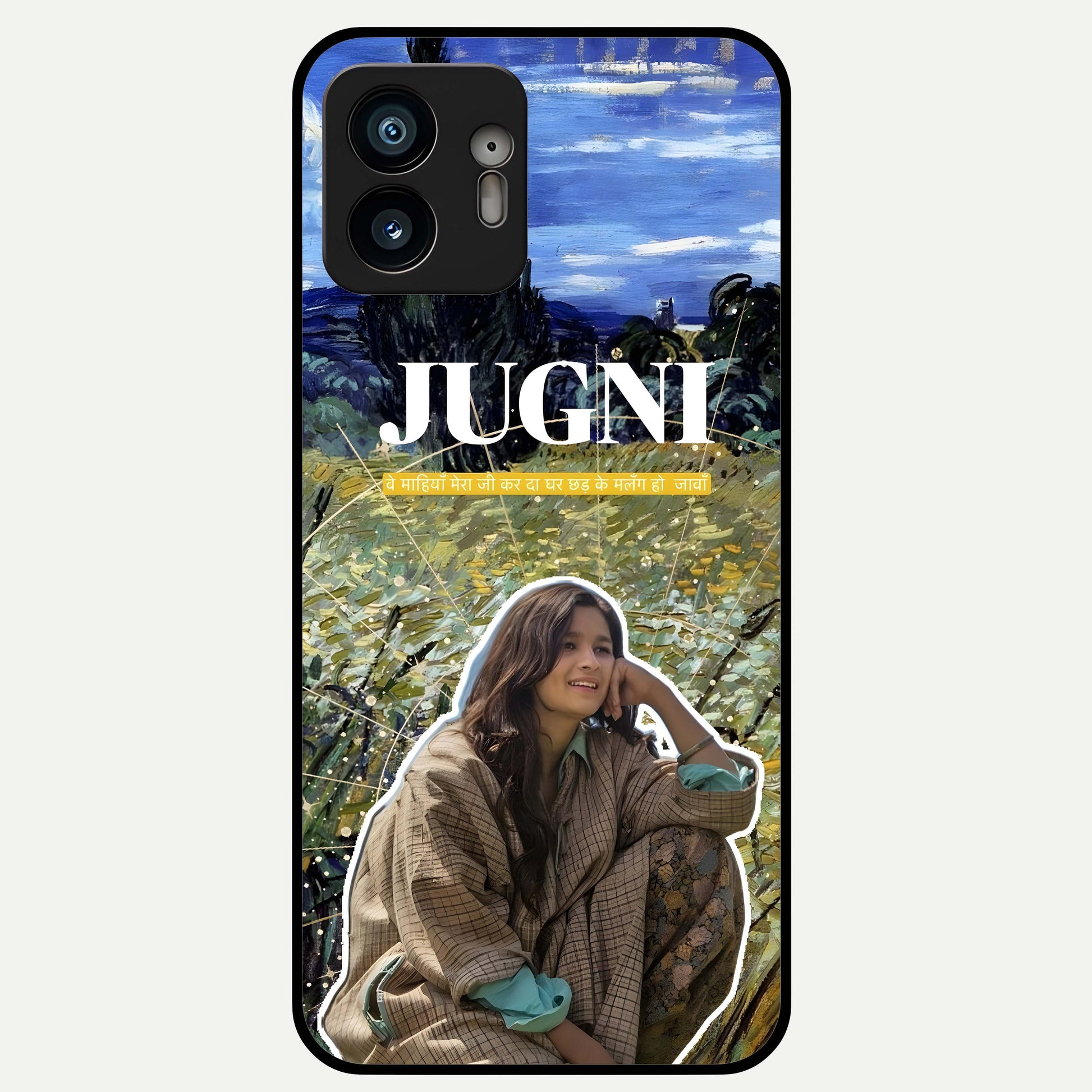  Jugni Soul Vibes Glass Case For Nothing Phone 2 back cover – full design glossy printed glass finish