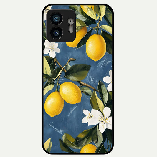  Lemon Dream Garden Glass Case For Nothing Phone 2 back cover – full design glossy printed glass finish