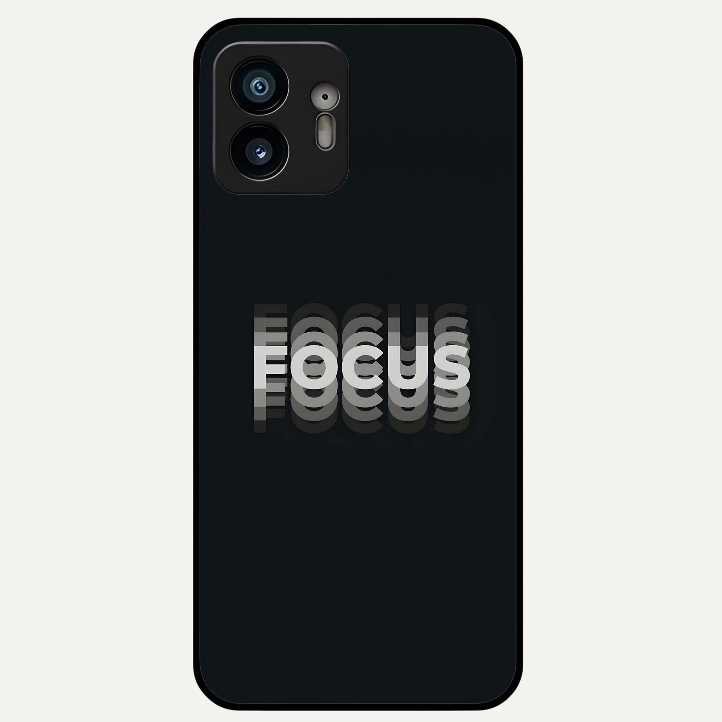  Mono Focus Vision Glass Case For Nothing Phone 2 back cover – full design glossy printed glass finish