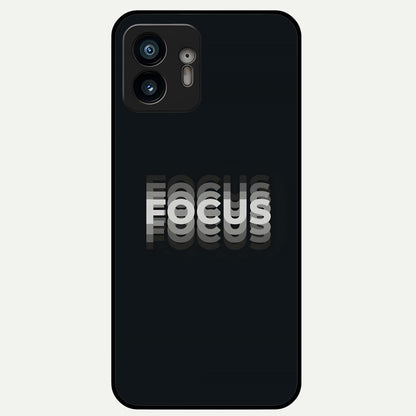  Mono Focus Vision Glass Case For Nothing Phone 2 back cover – full design glossy printed glass finish
