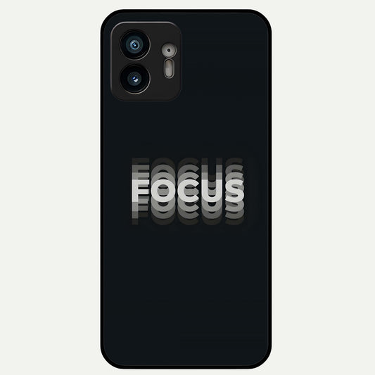  Mono Focus Vision Glass Case For Nothing Phone 2 back cover – full design glossy printed glass finish