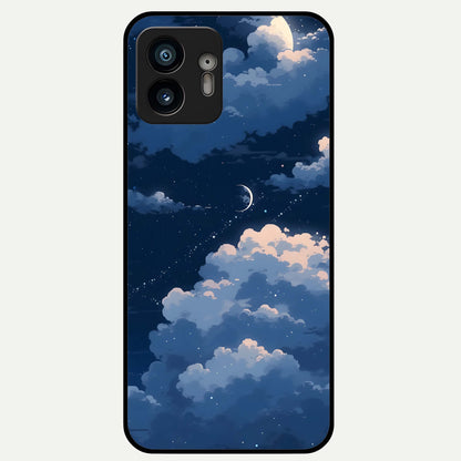  Moon Dream Haze Glass Case For Nothing Phone 2 back cover – full design glossy printed glass finish