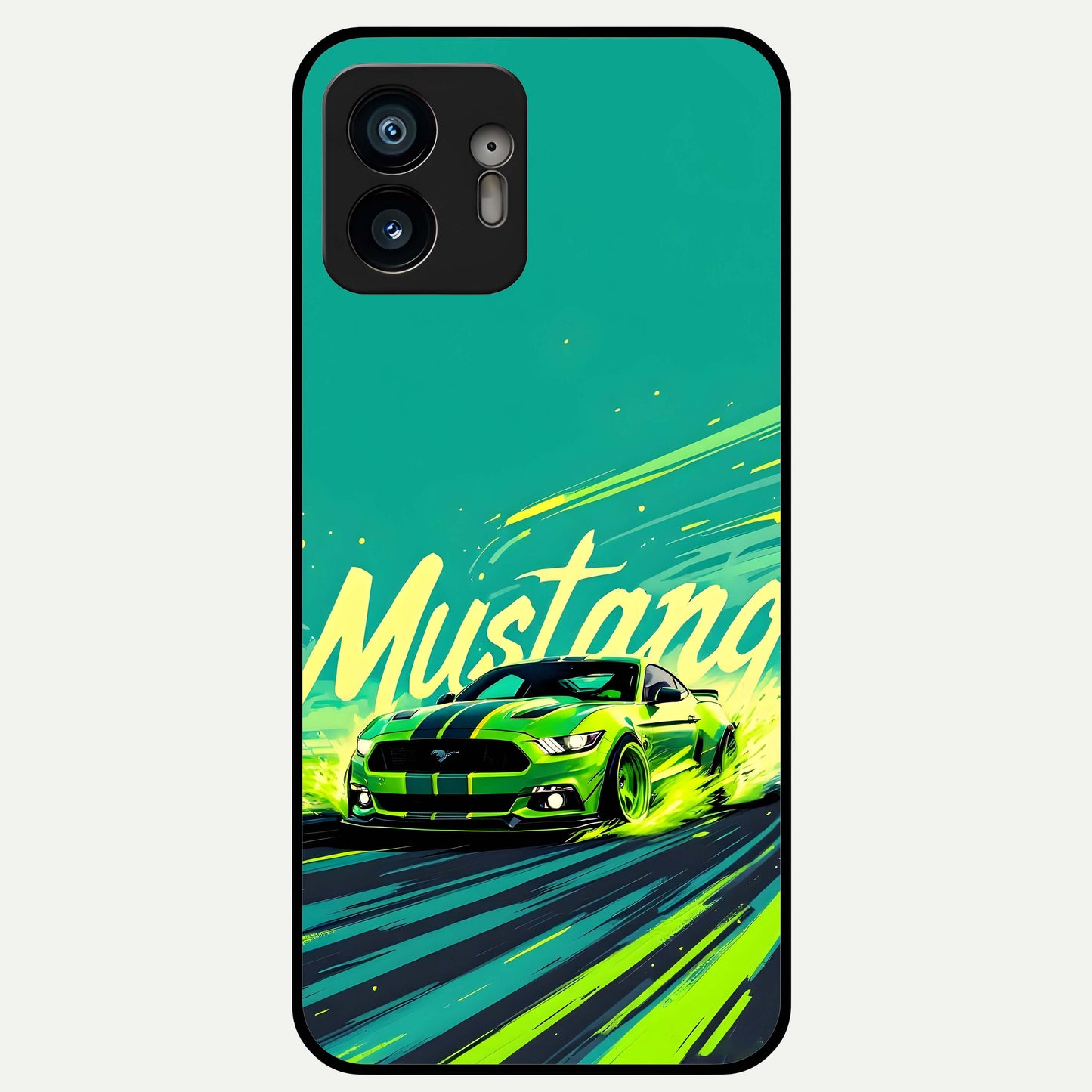  Mustang Bang Glass Case For Nothing Phone 2 back cover – full design glossy printed glass finish