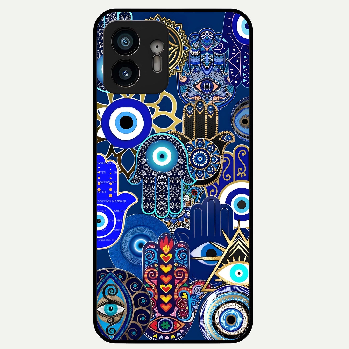  Mystic Palm Guard Glass Case For Nothing Phone 2 back cover – full design glossy printed glass finish
