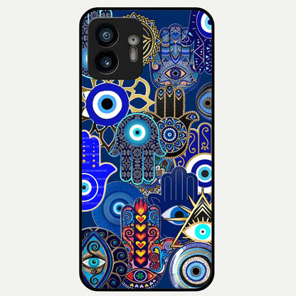  Mystic Palm Guard Glass Case For Nothing Phone 2 back cover – full design glossy printed glass finish