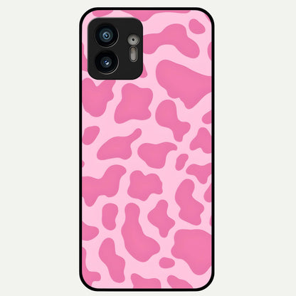  Pink Sunflower Glow Glass Case For Nothing Phone 2 back cover – full design glossy printed glass finish