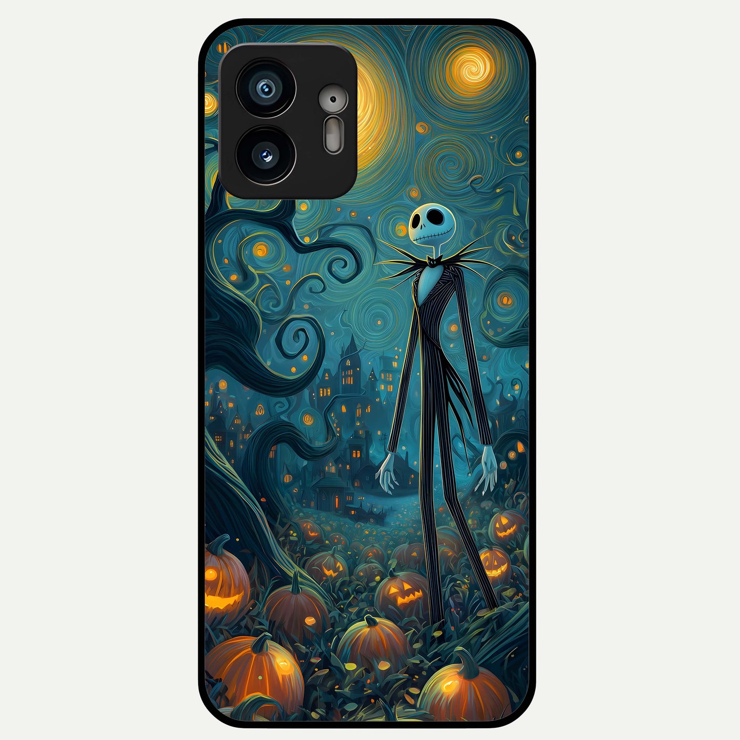  Pumpkin Moonlight Tale Glass Case For Nothing Phone 2 back cover – full design glossy printed glass finish