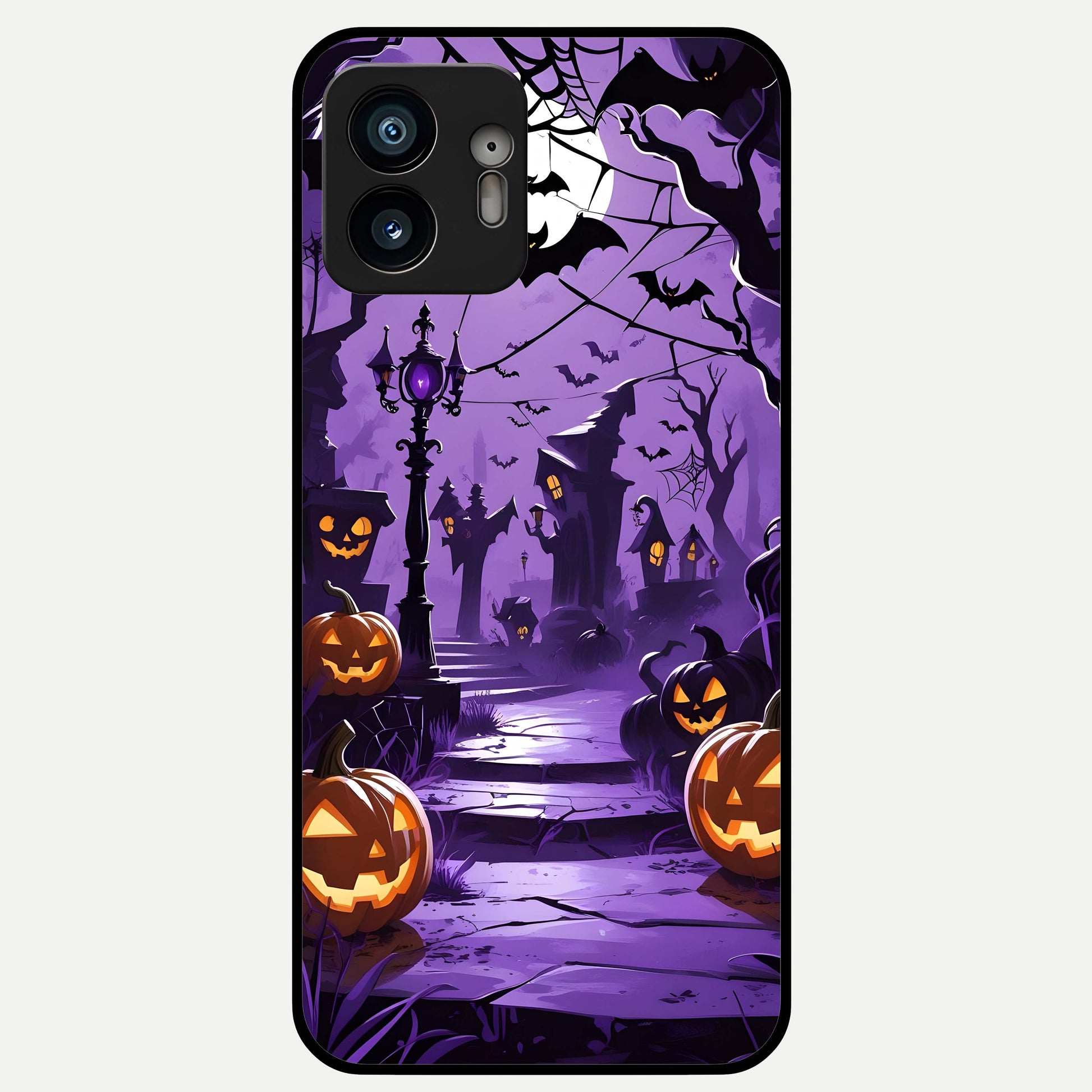  Pumpkin Patch Halloween Glass Case For Nothing Phone 2 back cover – full design glossy printed glass finish