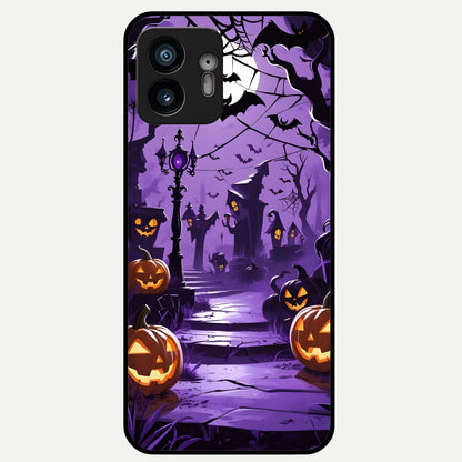  Pumpkin Patch Halloween Glass Case For Nothing Phone 2 back cover – full design glossy printed glass finish
