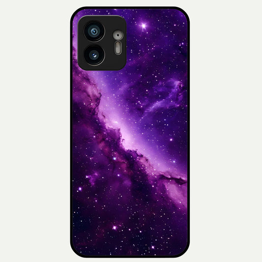  Purple Shade Sky Glass Case For Nothing Phone 2 back cover – full design glossy printed glass finish
