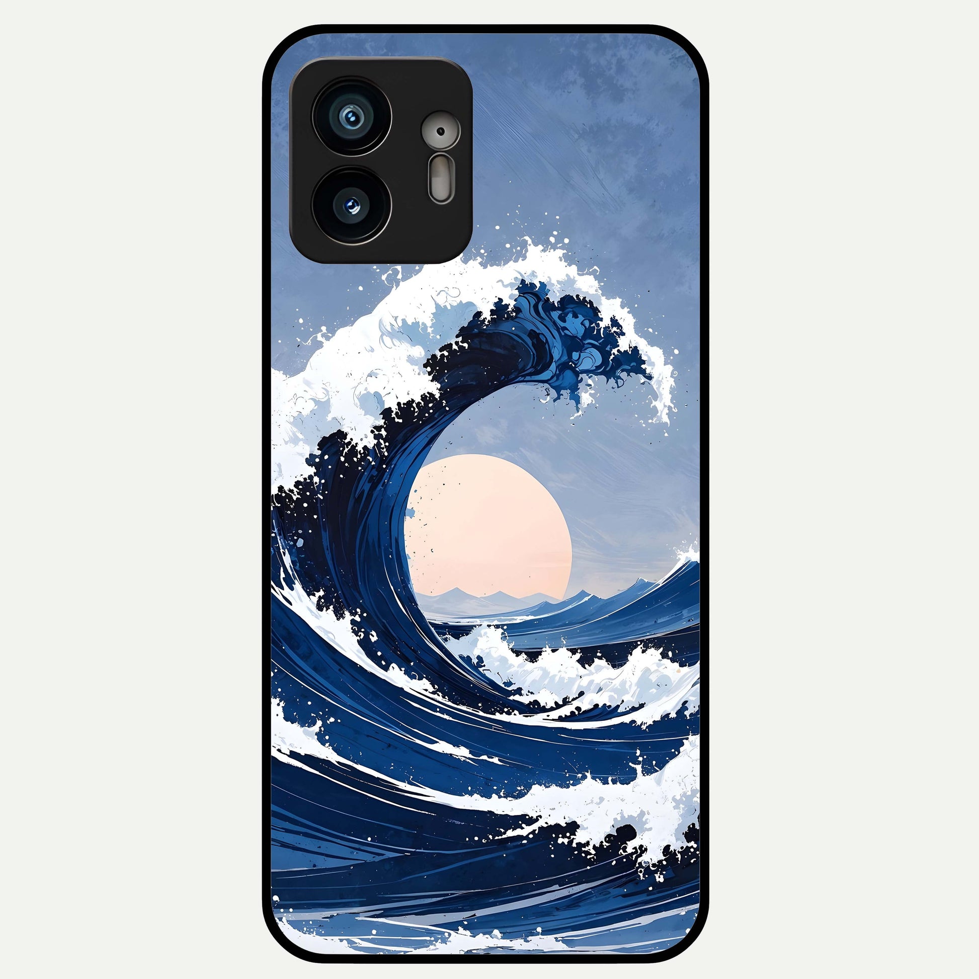  Rising Tide Power Glass Case For Nothing Phone 2 back cover – full design glossy printed glass finish