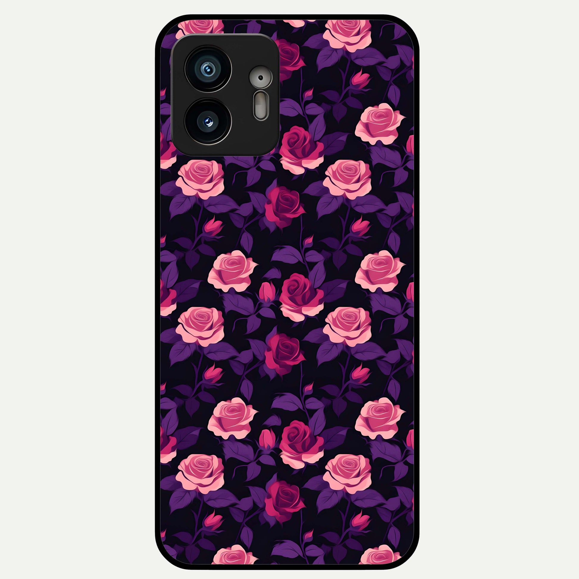  Rose Garden Twilight Glass Case For Nothing Phone 2 back cover – full design glossy printed glass finish