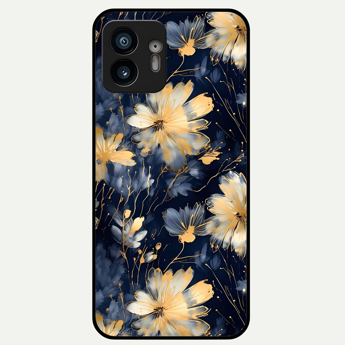  Royal Petal Dream Glass Case For Nothing Phone 2 back cover – full design glossy printed glass finish