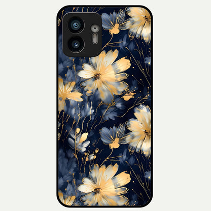  Royal Petal Dream Glass Case For Nothing Phone 2 back cover – full design glossy printed glass finish