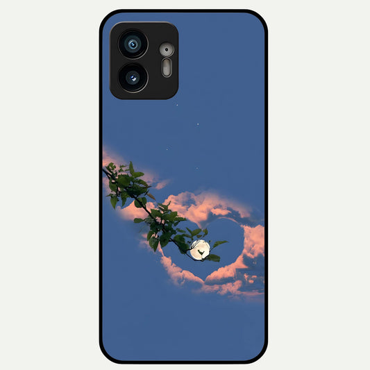  Sky Under Tree Glass Case For Nothing Phone 2 back cover – full design glossy printed glass finish